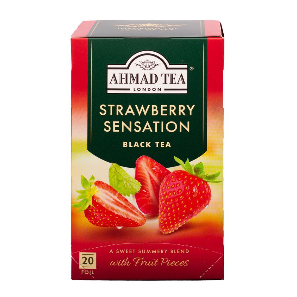 Ahmad Tea Strawberry Sensation – thé noir 20 sachets