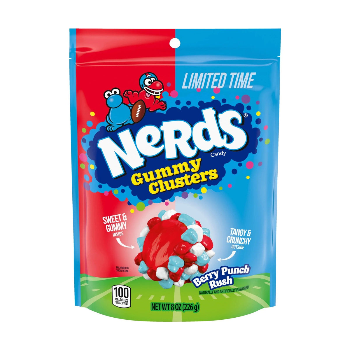Nerds Gummy Clusters Cherry Raspberry Touchdown 113 g