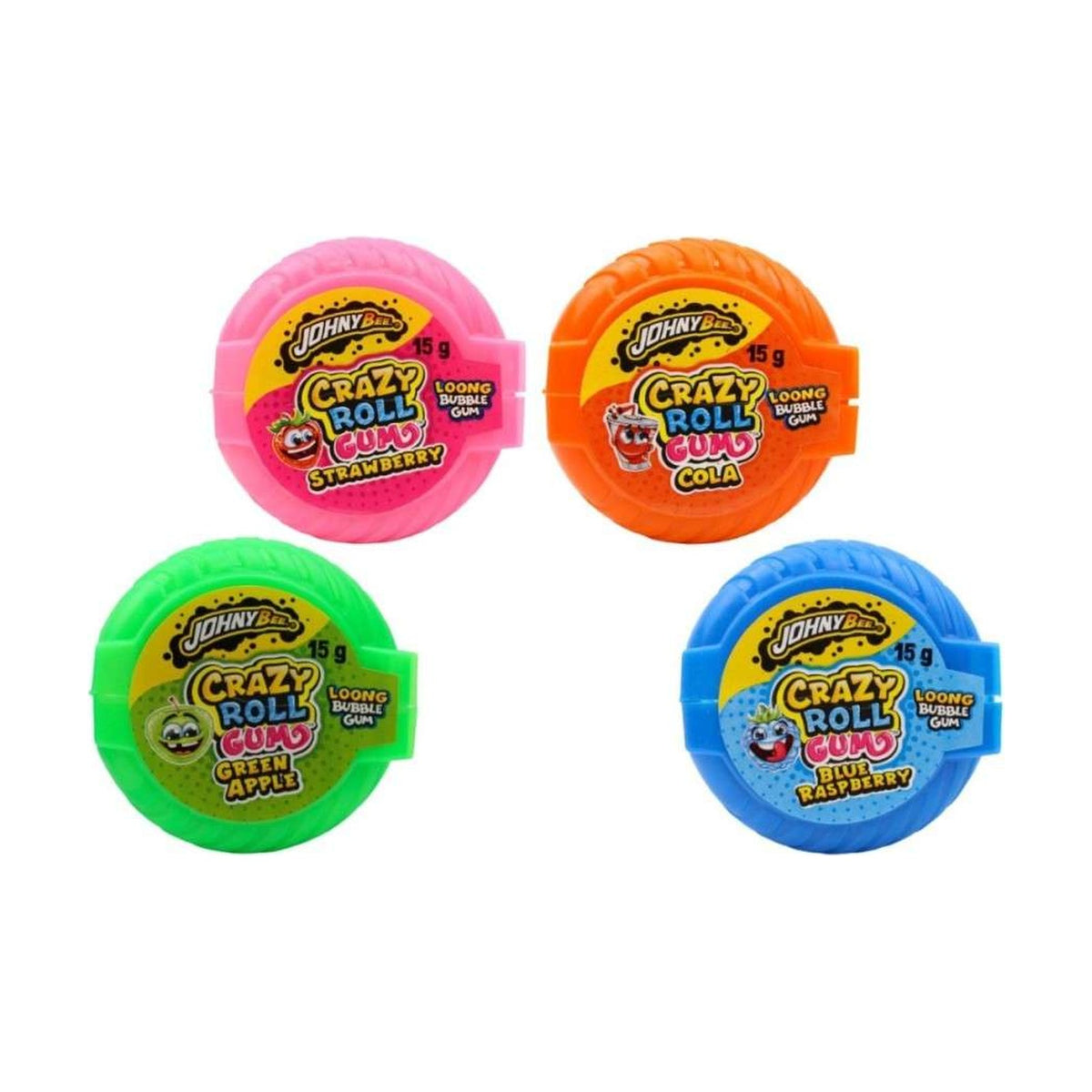Johny Bee Crazy Roll Gum, chewing-gum en rouleau