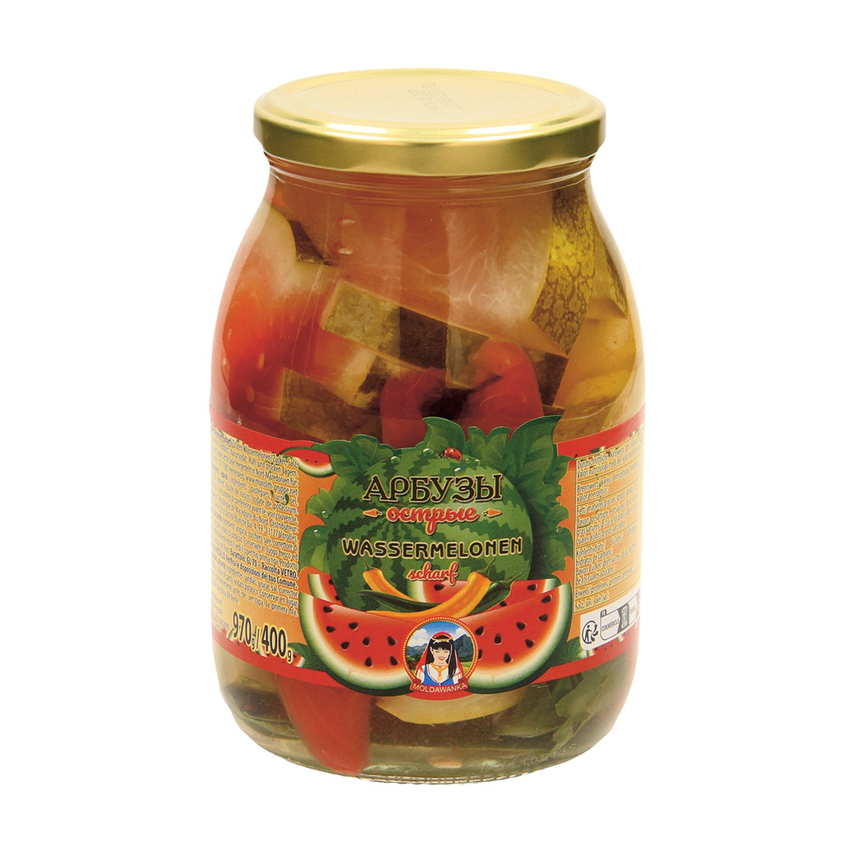 Moldawanka, pastèques marinées pimentées 970 ml