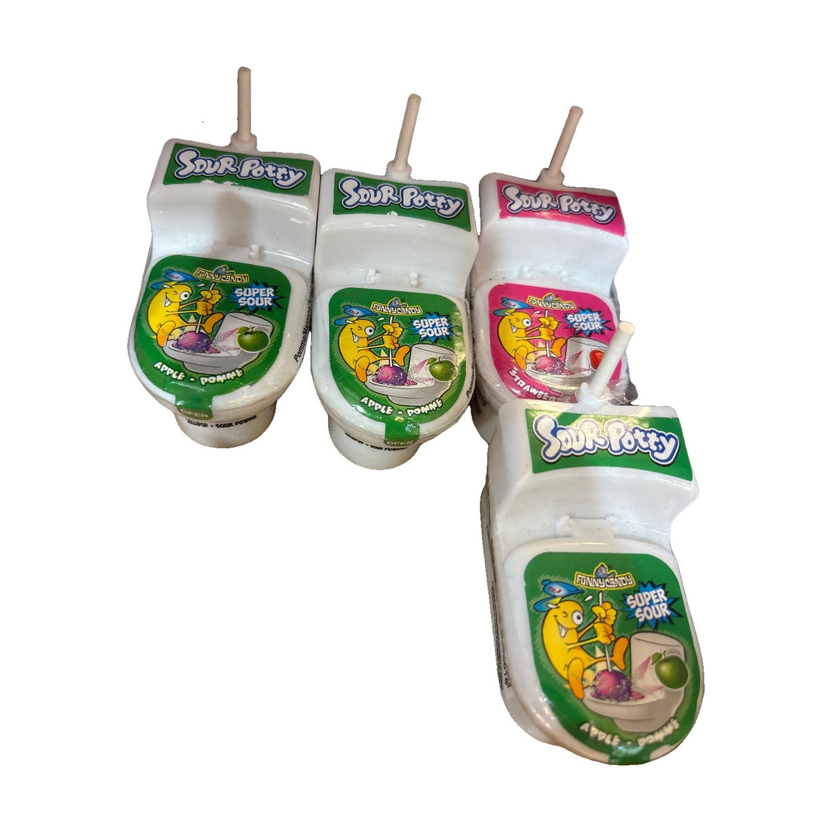 Sour Potty – poudre acidulée toilette (pomme / fraise)