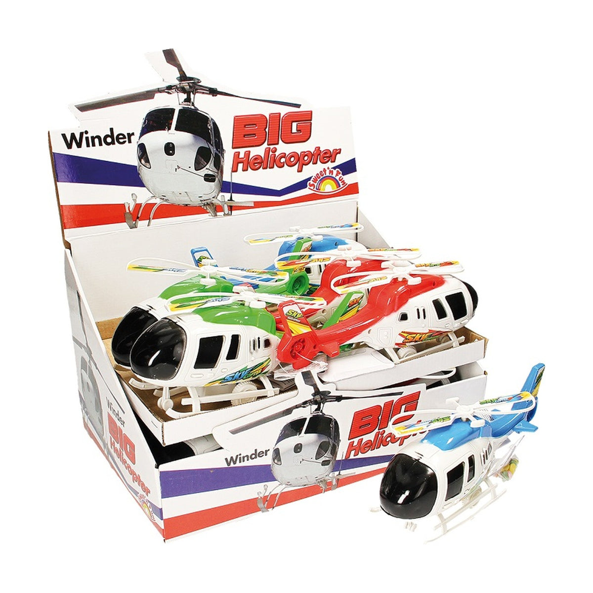 Sweet'n Fun Big Helicopter Winder, hélicoptère jouet + bonbons