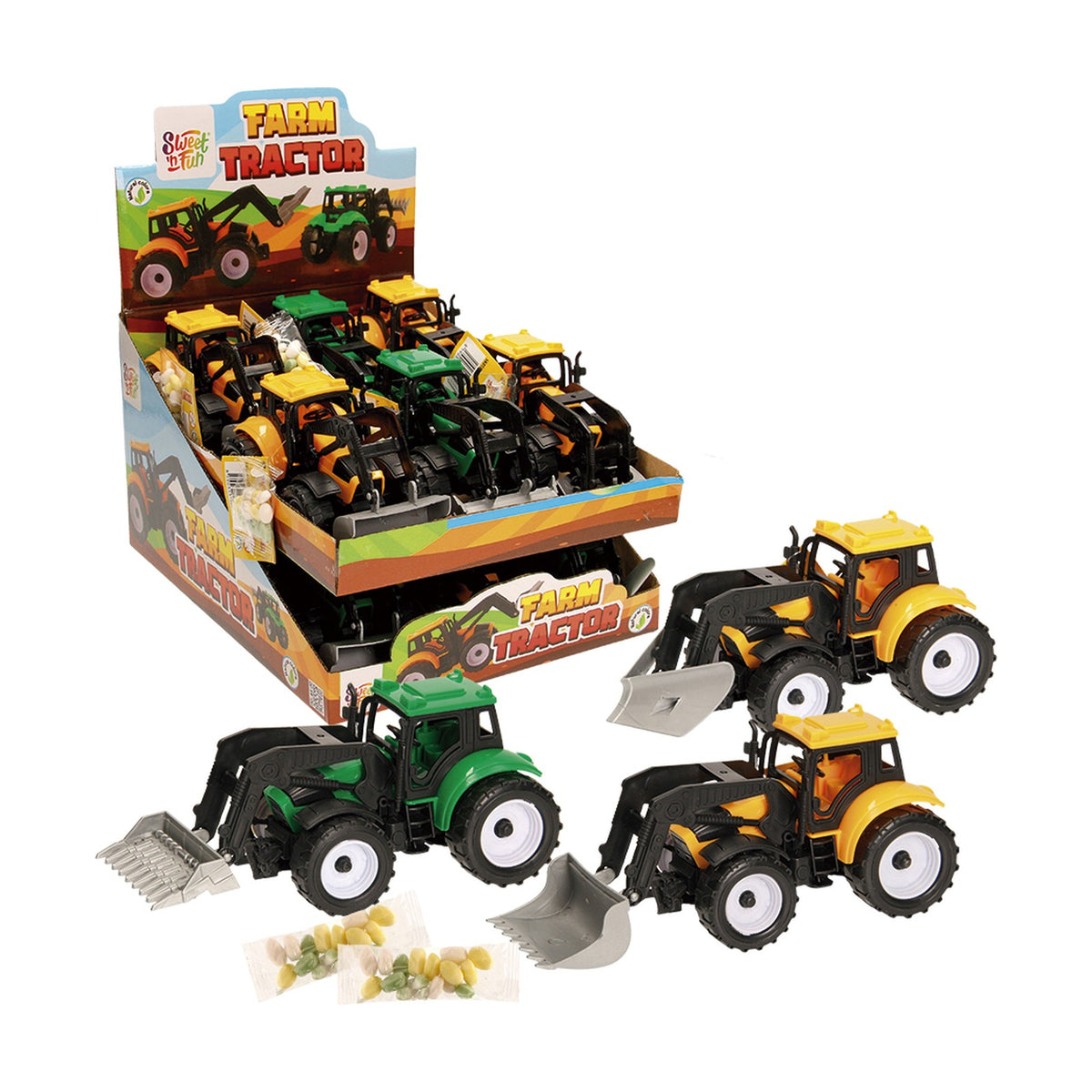 Sweet'n Fun Farm Tractor, tracteur jouet + bonbons