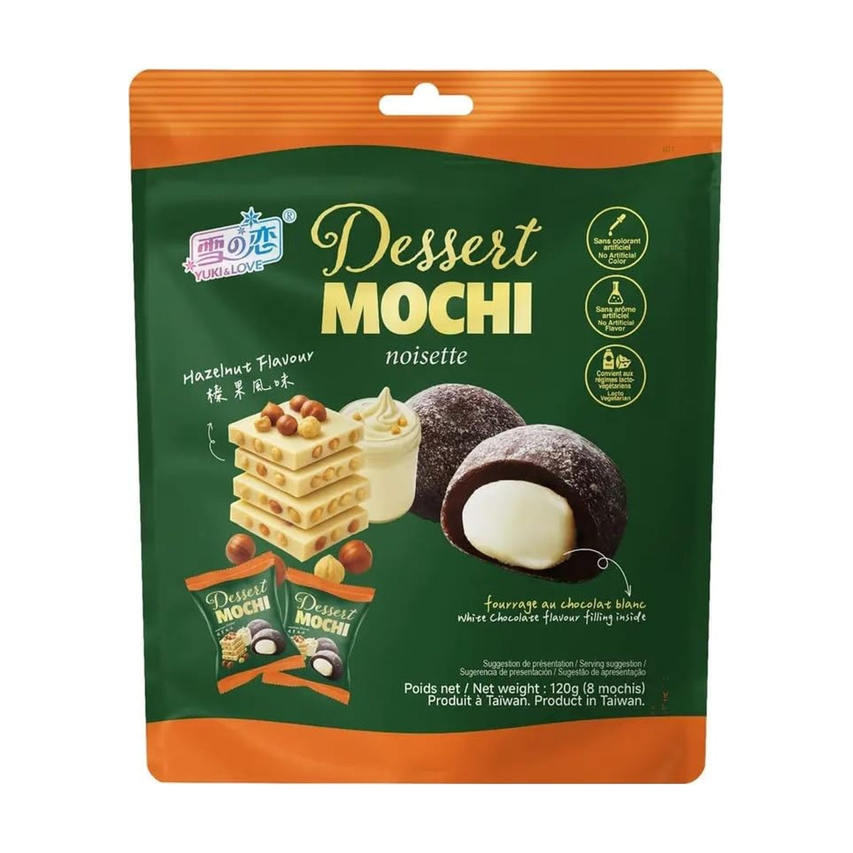 Yuki & Love Dessert Mochi noisette 120 g