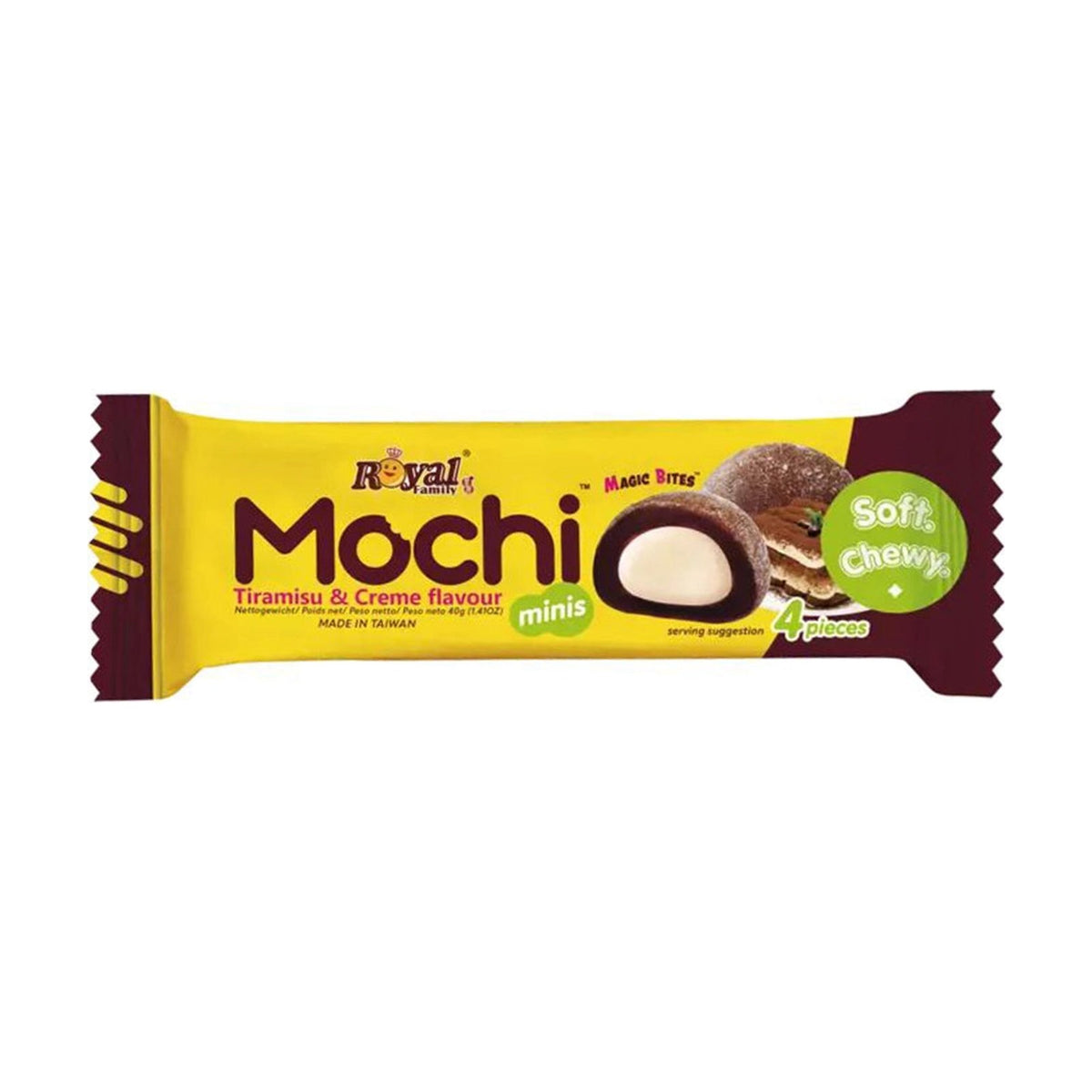 Royal Family Mochi Minis Tiramisu & Crème 4 pièces 40 g
