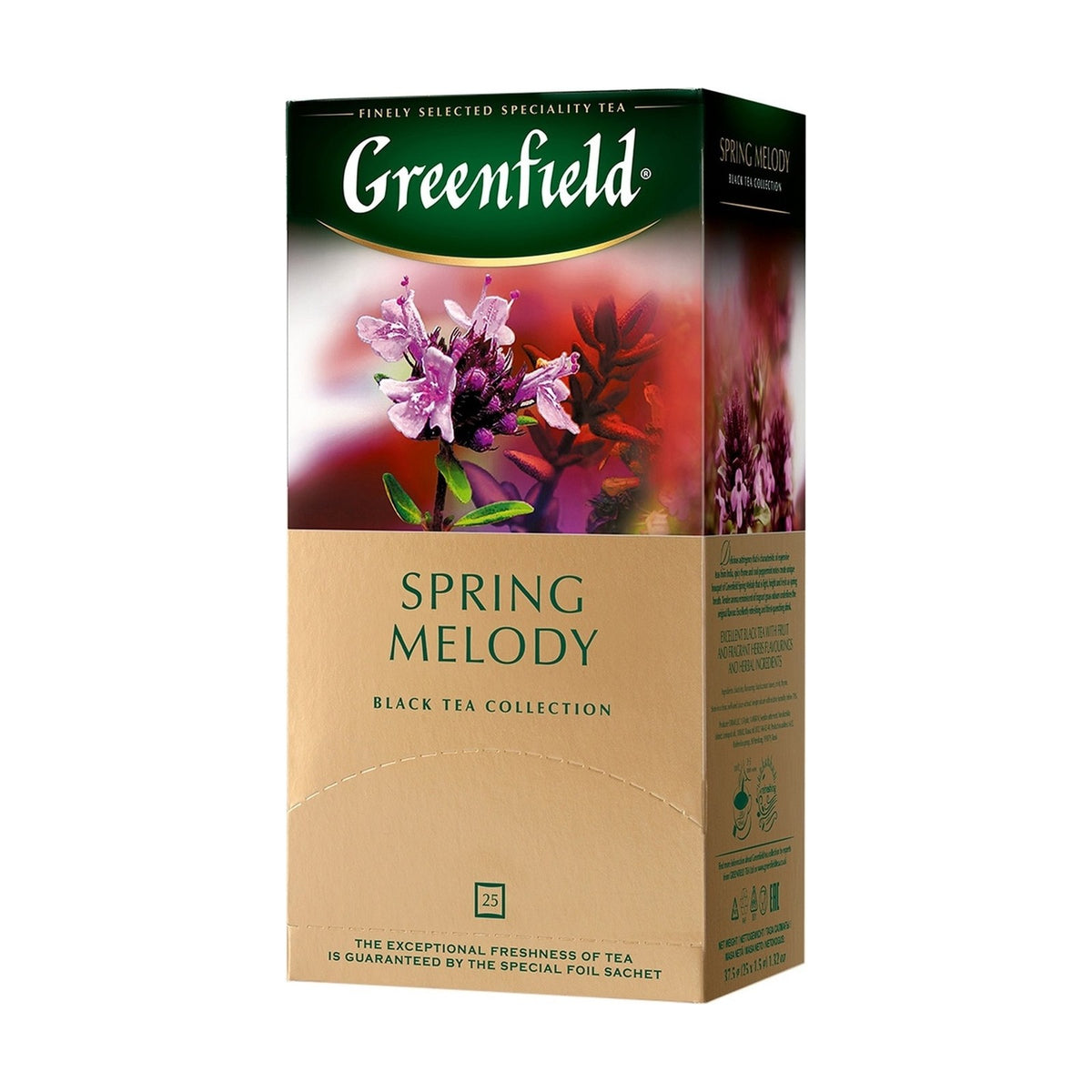 Greenfield, thé noir Spring Melody 25 sachets 1,5 g