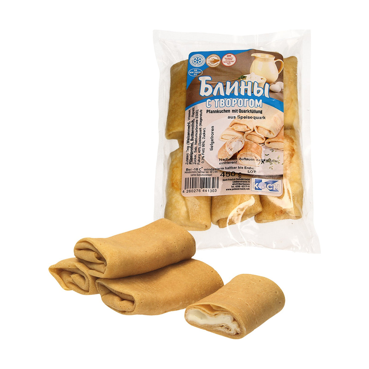 Koch, Blinis surgelés au fromage blanc 450 g