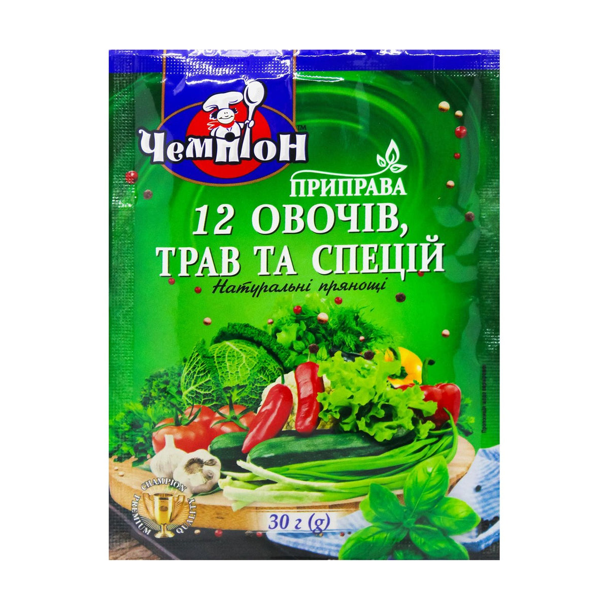 Champion, assaisonnement 12 légumes, herbes et épices 30 g