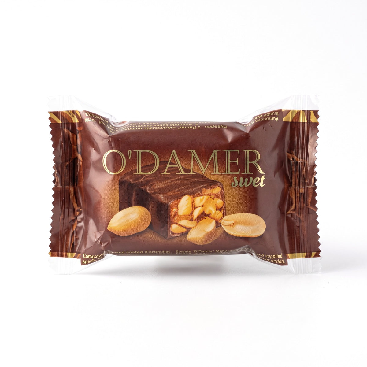 O'Damer Sweets, bonbons cacahuètes grillées enrobage lacté, sachet 8 pcs
