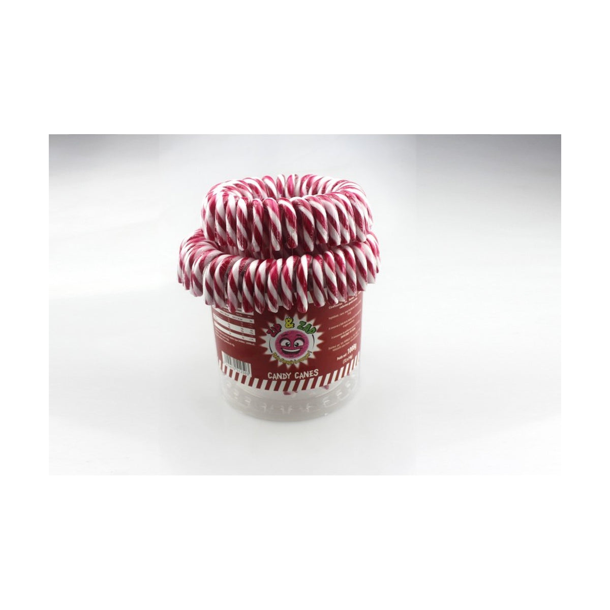 Zip & Zap, Candy Canes de Noël rouge et blanc 14 g