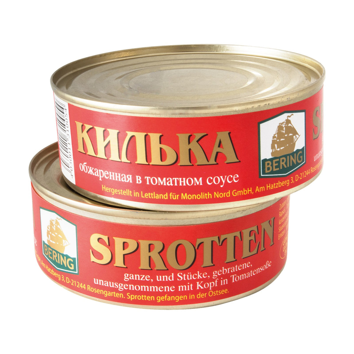 Bering, Sprats frits entiers en sauce tomate 240 g