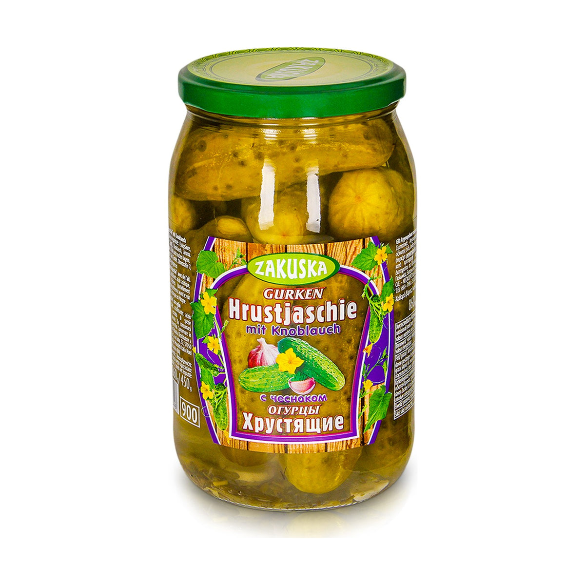 Zakuska, Cornichons croquants à l'ail 860 g