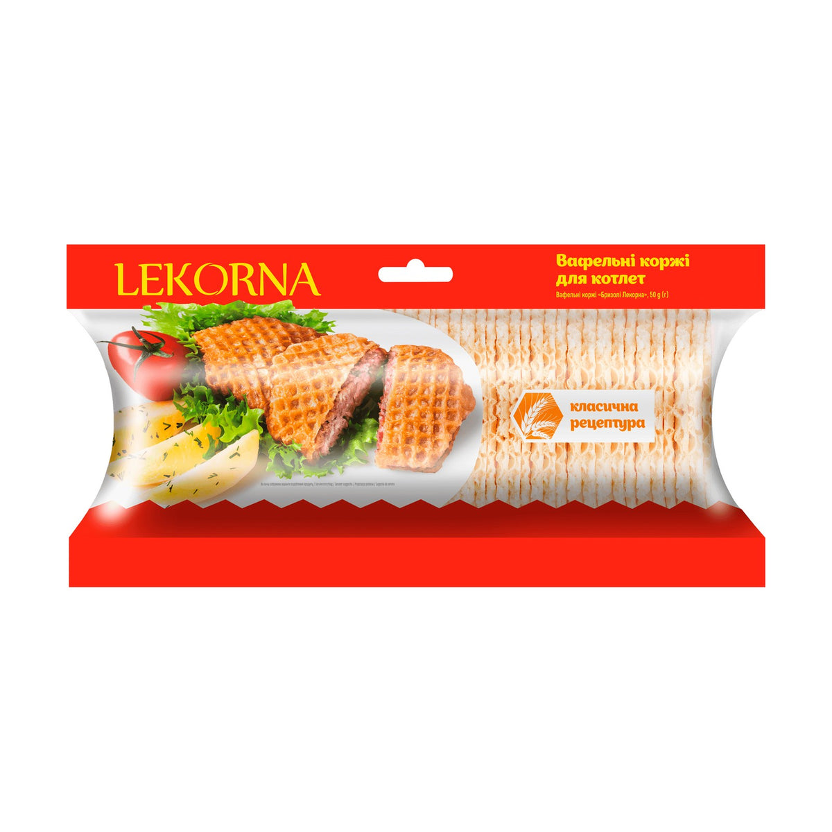 Lekorna, Feuilles de gaufrette pour croquettes, recette classique