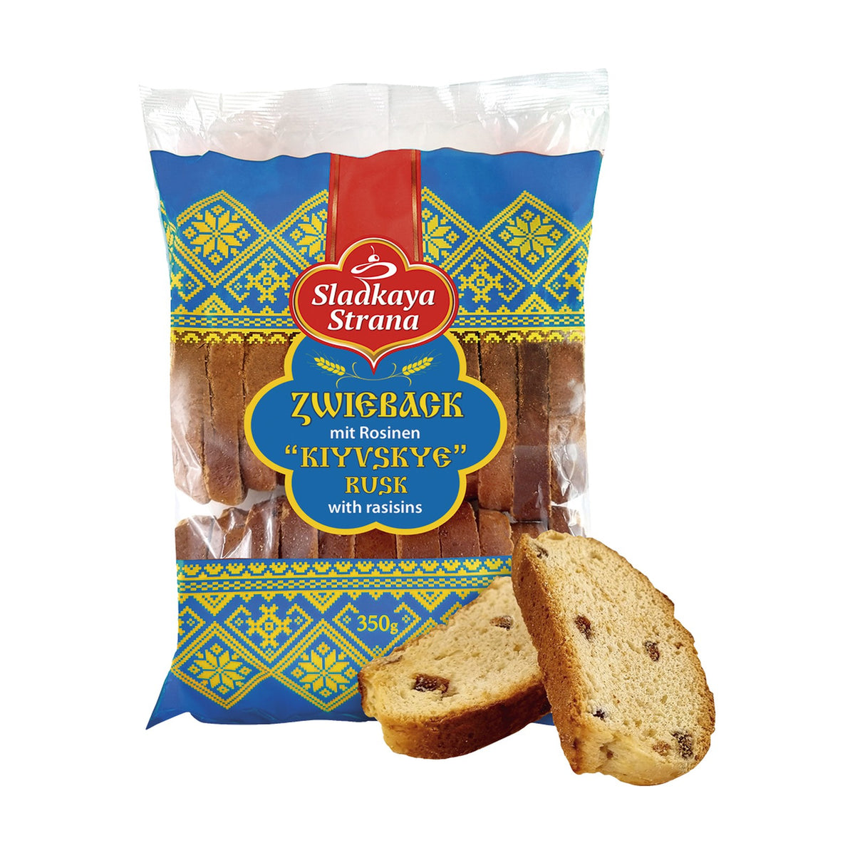 Sladkaya Strana, Biscottes Kiyvskye aux raisins secs 350 g