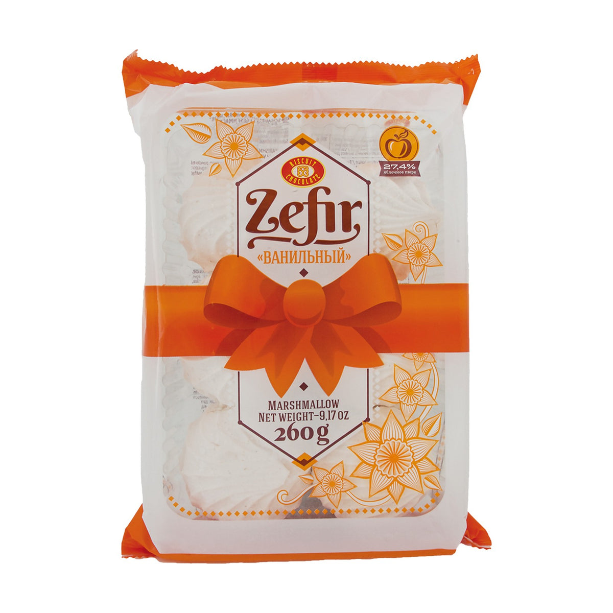 Biscuit-Chocolate, Zéfir blanc à la purée de pomme 260 g