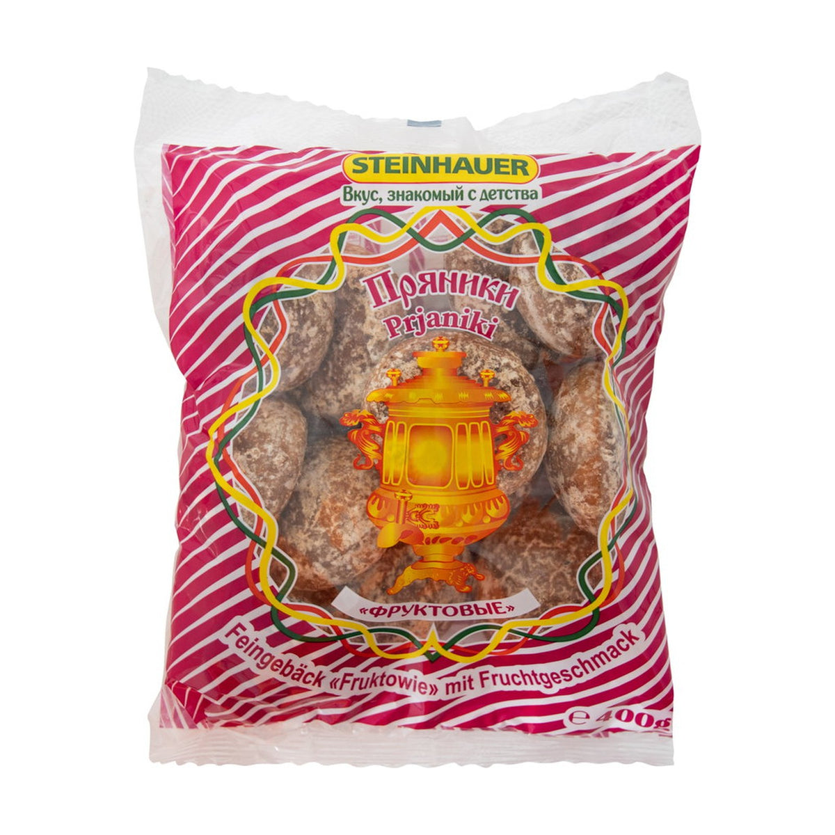 Steinhauer, pains d'épices Prjaniki saveur fruits 400 g