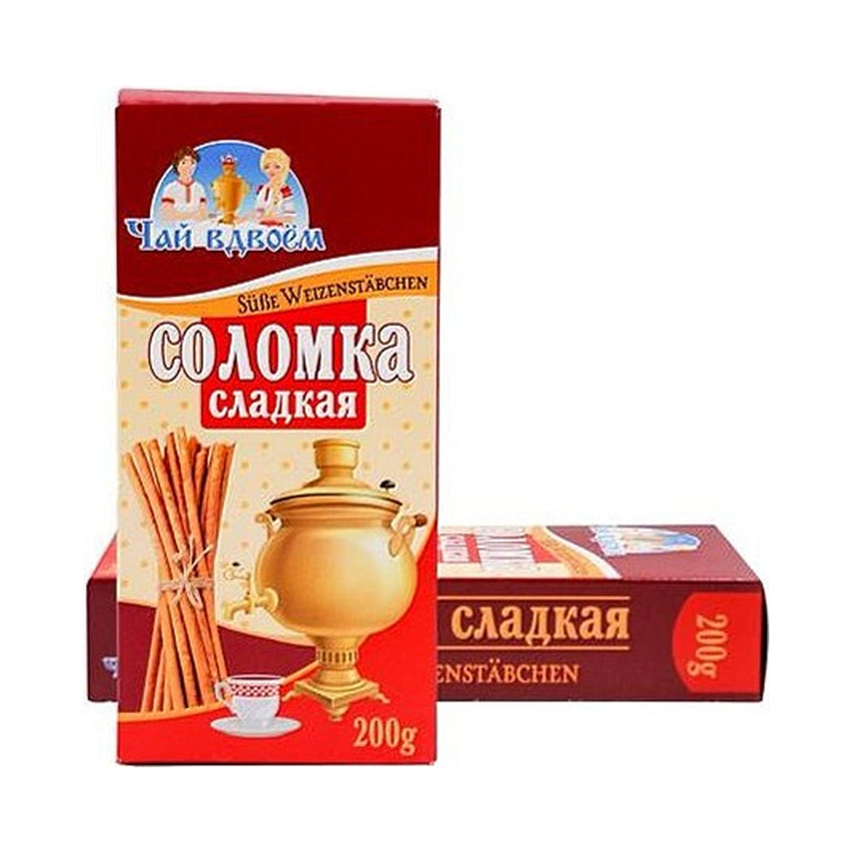 Chai Vdvoem, Bâtonnets de blé sucrés Solomka 200 g
