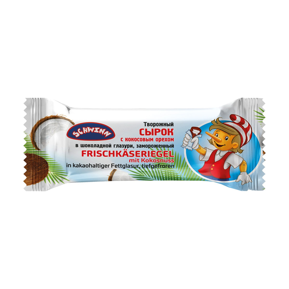 Schwinn, barre de fromage blanc glacée noix de coco chocolat 45 g