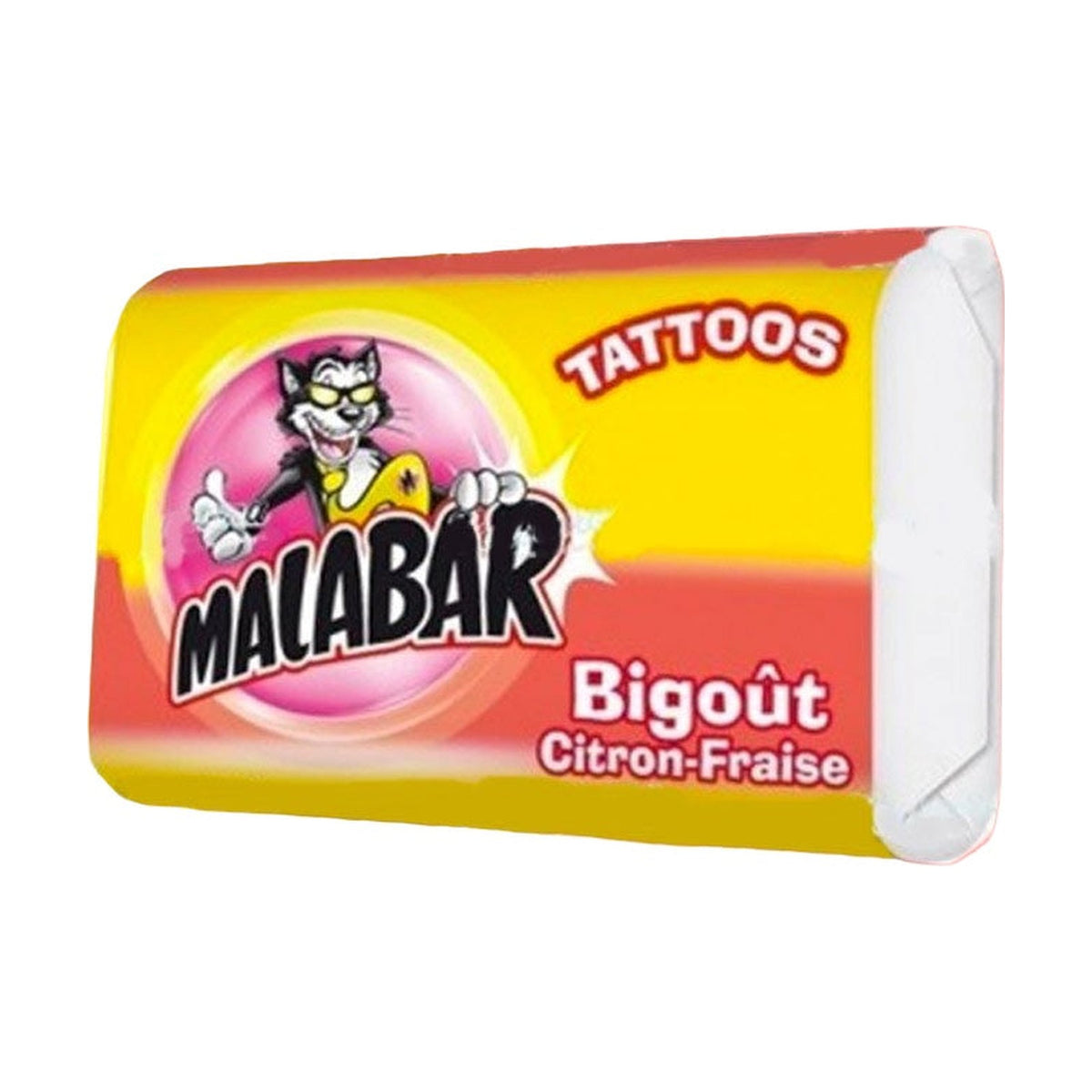 Malabar Tattoos Bigoût Citron-Fraise (chewing-gum à l'unité)