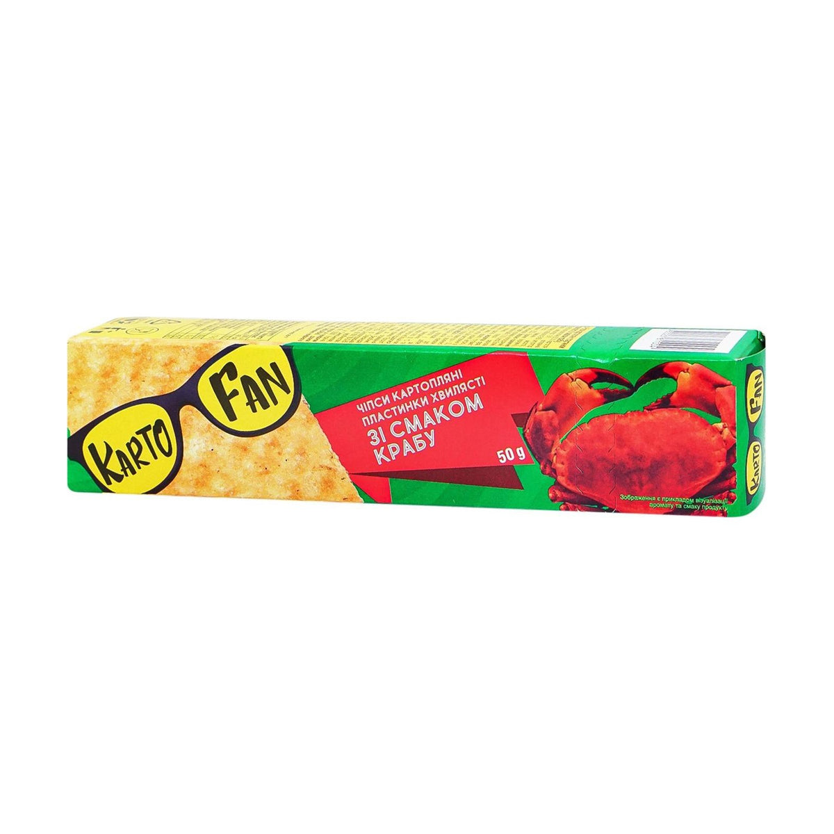 KartoFan, Chips de pommes de terre ondulées saveur crabe 50 g