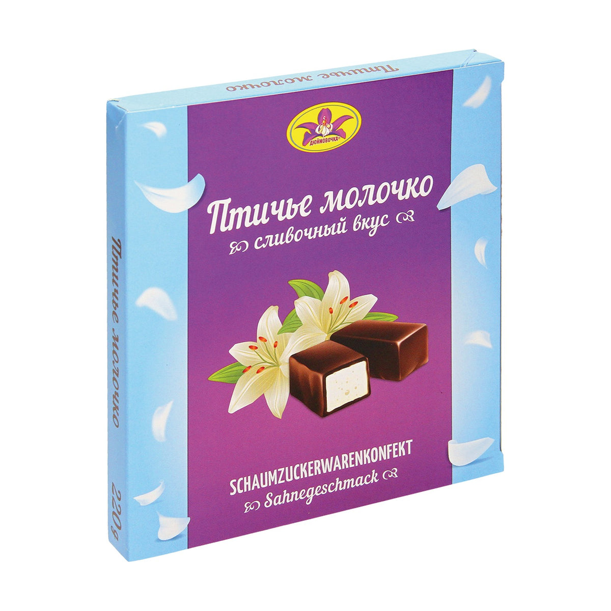 Dyuymovochka, Guimauves enrobées de chocolat saveur crème 220 g
