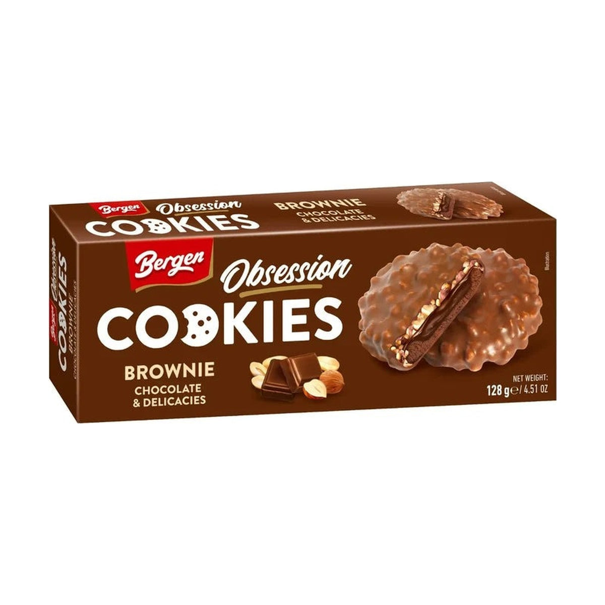 Bergen Obsession Cookies Brownie 128 g