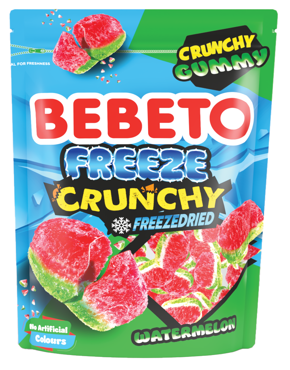 Bebeto Freeze Crunchy – Watermelon (lyophilisé)