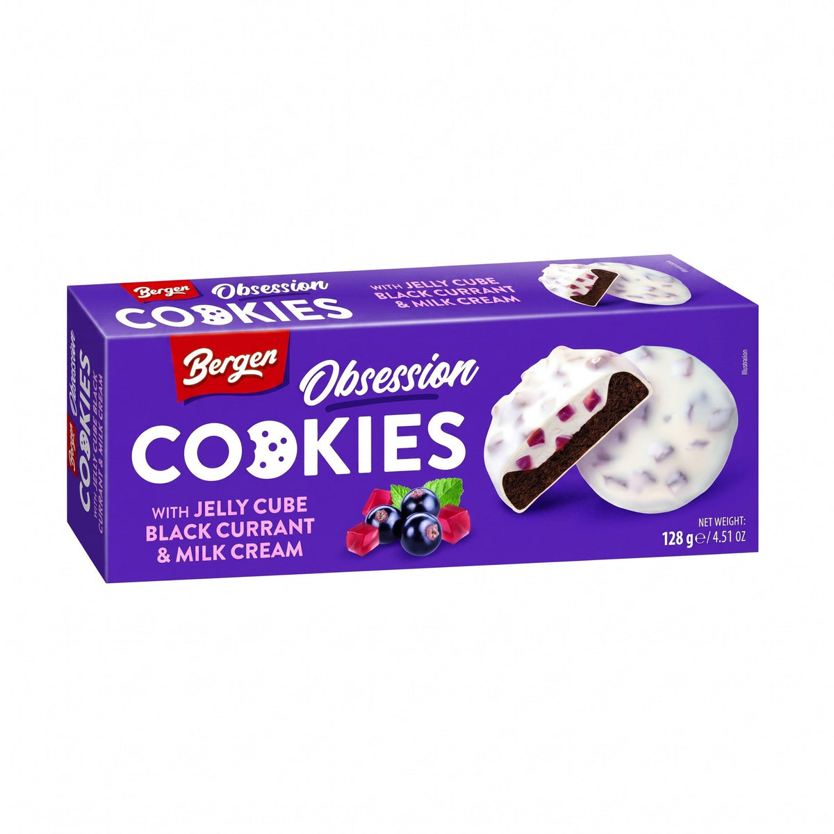 BERGEN COOKIES JELLY CUBE BLACK CURRANT & MILK CREAM