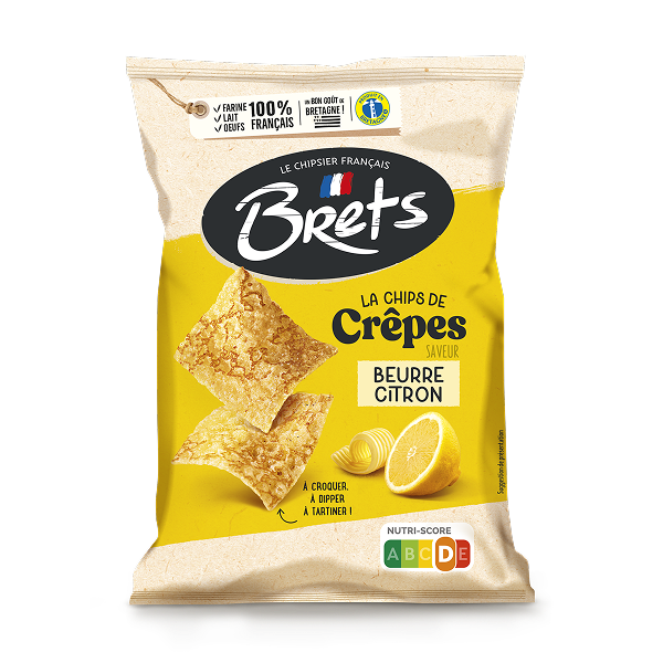 Brets La chips de crêpes saveur beurre citron