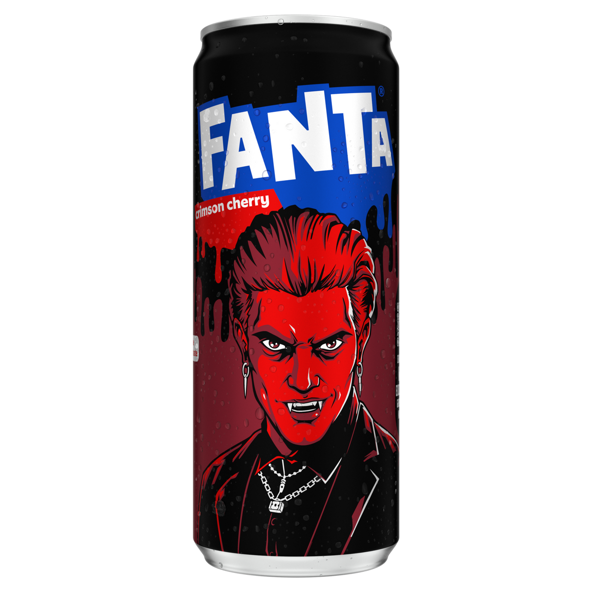 Fanta Crimson Cherry 330 ml, canette noire Halloween 2026