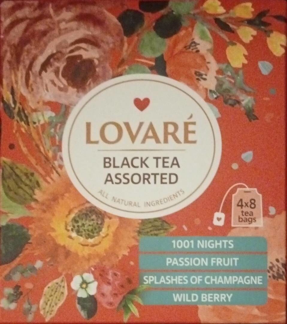 Lovaré Black Tea Assorted – coffret assortiment 4 saveurs