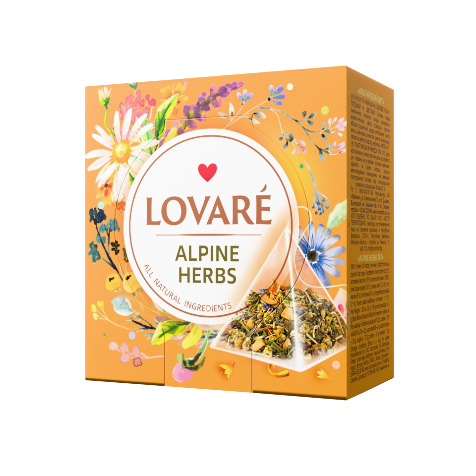 Lovaré Alpine Herbs – boîte pyramides