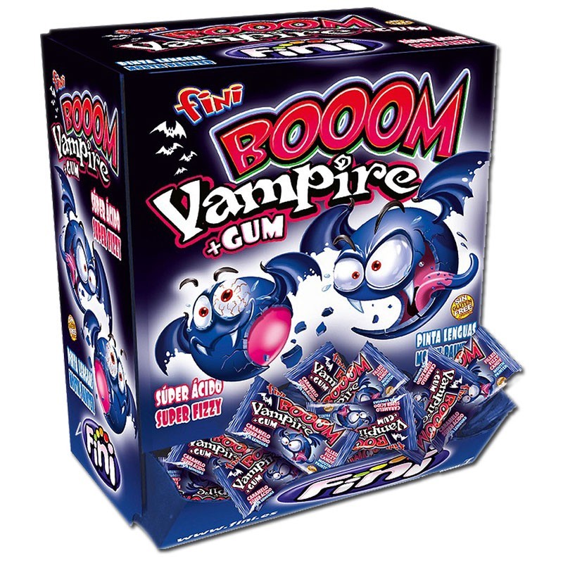 Fini Booom Vampire + Gum, boîte présentoir